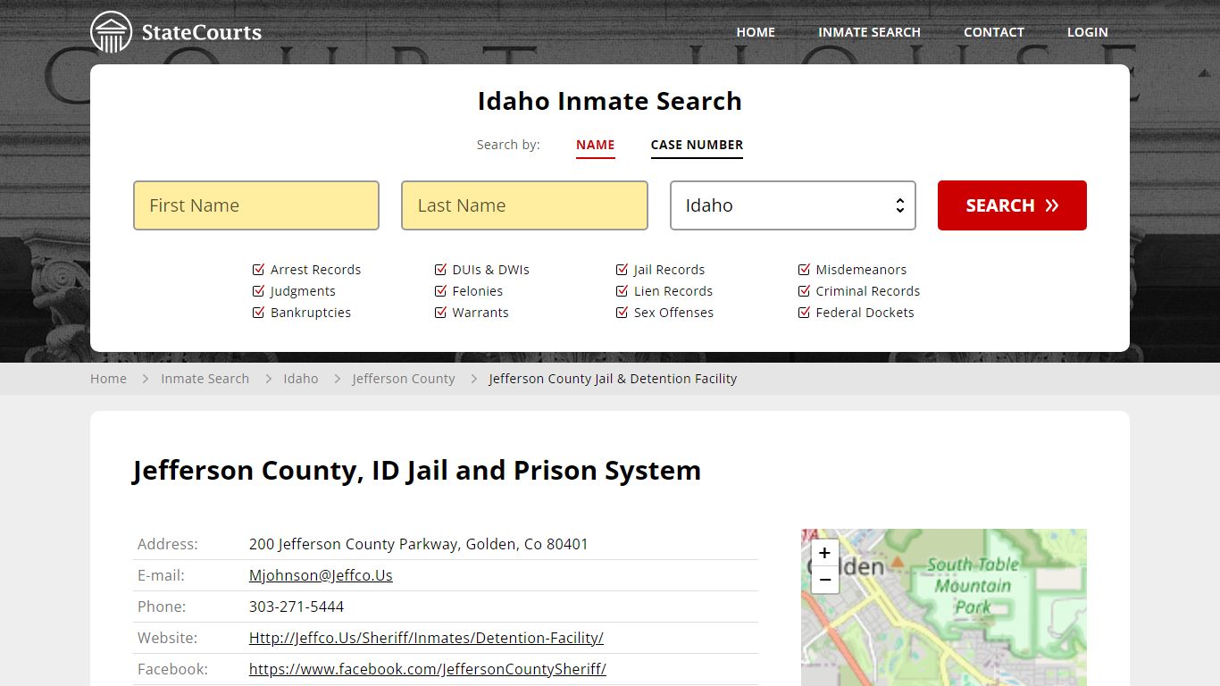 Jefferson County Jail & Detention Facility Inmate Records Search, Idaho ...