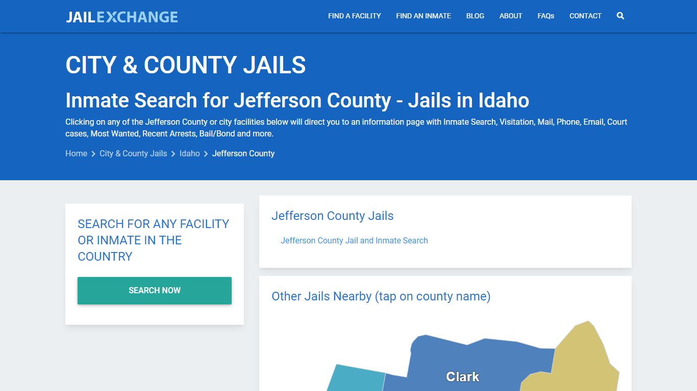 Inmate Search for Jefferson County | Jails in Idaho - Jail Exchange